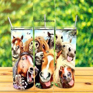 Fun Horse selfie Tumbler